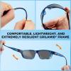 imageKastKing Huzzah Polarized Sport Sunglasses for Men and Women Ideal for Driving Fishing Cycling and RunningUV ProtectionFrame Gloss Tal Blue Dark Navy Horn Lens Smoke