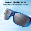 imageKastKing Huzzah Polarized Sport Sunglasses for Men and Women Ideal for Driving Fishing Cycling and RunningUV ProtectionFrame Gloss Tal Blue Dark Navy Horn Lens Smoke