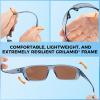 imageKastKing Huzzah Polarized Sport Sunglasses for Men and Women Ideal for Driving Fishing Cycling and RunningUV ProtectionFrame Gloss Tal Light Blue Lens Smoke  Ice Blue Mirror