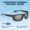 imageKastKing Huzzah Polarized Sport Sunglasses for Men and Women Ideal for Driving Fishing Cycling and RunningUV ProtectionFrame Matte Blackout Lens Smoke