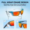 imageKastKing Huzzah Polarized Sport Sunglasses for Men and Women Ideal for Driving Fishing Cycling and RunningUV ProtectionFrame Matte Smoke Crystal Lens Brown  Scarlet Mirror