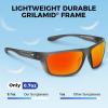 imageKastKing Huzzah Polarized Sport Sunglasses for Men and Women Ideal for Driving Fishing Cycling and RunningUV ProtectionFrame Matte Smoke Crystal Lens Brown  Scarlet Mirror