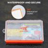 imageKastKing HyperSeal Waterproof Tackle Box 3700 Deep Tackle Trays Fishing Tackle Box Organizer With Exterior Stickers Fishing Gear ampamp Fishing Accessories Storage37001 pack no compartment