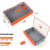 imageKastKing HyperSeal Waterproof Tackle Box 3700 Deep Tackle Trays Fishing Tackle Box Organizer With Exterior Stickers Fishing Gear ampamp Fishing Accessories Storage37002 pack no compartment