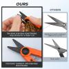 imageKastKing Implement Fishing Scissors  Fishing Line Cutters With Corrosion Resistant Serrated Blades Finger Hole Design Compact Portable ampamp Durable for Freshwater Saltwater and Ice Fishing
