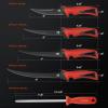 imageKastKing Intimidator Bait Knife and Filet Knives UltraSharp G4116 German StainlessSteel Blades Fresh or Saltwater NonSlip Handle Durable Storage Bag and Honing RodD 9 Fillet Knife and Sharpening Steel