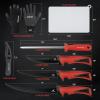 imageKastKing Intimidator Bait Knife and Filet Knives UltraSharp G4116 German StainlessSteel Blades Fresh or Saltwater NonSlip Handle Durable Storage Bag and Honing RodB Fish Cleaning Kit