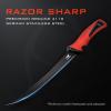 imageKastKing Intimidator Bait Knife and Filet Knives UltraSharp G4116 German StainlessSteel Blades Fresh or Saltwater NonSlip Handle Durable Storage Bag and Honing RodA Fillet Knives Kit