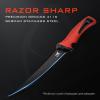 imageKastKing Intimidator Bait Knife and Filet Knives UltraSharp G4116 German StainlessSteel Blades Fresh or Saltwater NonSlip Handle Durable Storage Bag and Honing RodC 7 Fillet Knife and Sharpening Steel