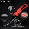 imageKastKing Intimidator Bait Knife and Filet Knives UltraSharp G4116 German StainlessSteel Blades Fresh or Saltwater NonSlip Handle Durable Storage Bag and Honing RodB Fish Cleaning Kit
