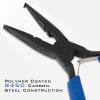 imageKastKing Intimidator Fishing Pliers Corrosion Resistant Polymer Coated Fishing Tools Tungsten Carbide Cutters Saltwater Resistant Fishing GearA5 Split Ring Nose