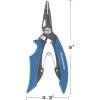 imageKastKing Intimidator Fishing Pliers Corrosion Resistant Polymer Coated Fishing Tools Tungsten Carbide Cutters Saltwater Resistant Fishing GearC 5 Accusplit