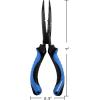 imageKastKing Intimidator Fishing Pliers Corrosion Resistant Polymer Coated Fishing Tools Tungsten Carbide Cutters Saltwater Resistant Fishing GearE7 Bent Nose