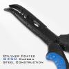 imageKastKing Intimidator Fishing Pliers Corrosion Resistant Polymer Coated Fishing Tools Tungsten Carbide Cutters Saltwater Resistant Fishing GearE7 Bent Nose