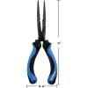 imageKastKing Intimidator Fishing Pliers Corrosion Resistant Polymer Coated Fishing Tools Tungsten Carbide Cutters Saltwater Resistant Fishing GearF9 Straight Nose