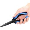 imageKastKing Intimidator Fishing Pliers Corrosion Resistant Polymer Coated Fishing Tools Tungsten Carbide Cutters Saltwater Resistant Fishing GearF9 Straight Nose