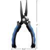 imageKastKing Intimidator Fishing Pliers Corrosion Resistant Polymer Coated Fishing Tools Tungsten Carbide Cutters Saltwater Resistant Fishing GearH7 Split Ring W Braid Cutters  Heavy Duty