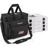 imageKastKing Karryall Fishing Tackle Bags with 4  3600 Tackle Trays  Saltwater ampamp Freshwater Fishing Gear StorageBlack