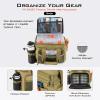 imageKastKing Karryall Fishing Tackle Bags with 4  3600 Tackle Trays  Saltwater ampamp Freshwater Fishing Gear StorageKhaki