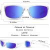 imageKastKing Kateel Polarized Sport Sunglasses for Men and Women Ideal for Driving Fishing Cycling and RunningUV ProtectionF Frame Gloss CrystalLens Smoke  Cobalt Mirror