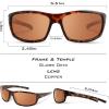 imageKastKing Kateel Polarized Sport Sunglasses for Men and Women Ideal for Driving Fishing Cycling and RunningUV ProtectionG Frame Gloss DemiLens Copper