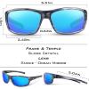 imageKastKing Kateel Polarized Sport Sunglasses for Men and Women Ideal for Driving Fishing Cycling and RunningUV ProtectionI Frame Gloss Tal GrayLens Smoke  Ocean Mirror