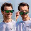 imageKastKing Molino FitOver Polarized SunglassesUV400 Protection Ultralight Wraparound Fishing Sports Sunglasses TAC LensesC Glossdemi Frame  Chartruesse Mirror