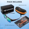 imageKastKing Molino FitOver Polarized SunglassesUV400 Protection Ultralight Wraparound Fishing Sports Sunglasses TAC LensesC Glossdemi Frame  Chartruesse Mirror