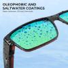 imageKastKing Molino FitOver Polarized SunglassesUV400 Protection Ultralight Wraparound Fishing Sports Sunglasses TAC LensesC Glossdemi Frame  Chartruesse Mirror
