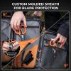 imageKastKing Paradox 45Inch Fishing Scissors Stainless Steel Precision Fishing Line Cutters With NonSlip Grip Protective Sheath and Neck Lanyard Small Scissors for Braided Fishing LineD 6 Braid Scissors  9 Bait Shears
