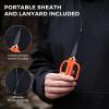 imageKastKing Paradox 45Inch Fishing Scissors Stainless Steel Precision Fishing Line Cutters With NonSlip Grip Protective Sheath and Neck Lanyard Small Scissors for Braided Fishing LineA 45 Braid Scissors
