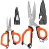 imageKastKing Paradox 45Inch Fishing Scissors Stainless Steel Precision Fishing Line Cutters With NonSlip Grip Protective Sheath and Neck Lanyard Small Scissors for Braided Fishing LineD 6 Braid Scissors  9 Bait Shears