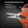 imageKastKing Paradox 45Inch Fishing Scissors Stainless Steel Precision Fishing Line Cutters With NonSlip Grip Protective Sheath and Neck Lanyard Small Scissors for Braided Fishing LineA 45 Braid Scissors