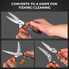 imageKastKing Paradox 45Inch Fishing Scissors Stainless Steel Precision Fishing Line Cutters With NonSlip Grip Protective Sheath and Neck Lanyard Small Scissors for Braided Fishing LineD 6 Braid Scissors  9 Bait Shears