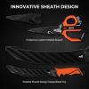 imageKastKing Paradox Fishing Tool Complete Fish Clean ampamp Prep Set 9quot Fillet Knife 9quot MultiPurpose Bait Shears and 12quot Honing Rod Durable Stainless Steel with NonSlip Handles and Custom SheathsA 7 Fillet Knife Kit