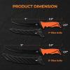 imageKastKing Paradox Fishing Tool Complete Fish Clean ampamp Prep Set 9quot Fillet Knife 9quot MultiPurpose Bait Shears and 12quot Honing Rod Durable Stainless Steel with NonSlip Handles and Custom SheathsB 7 and 9 Fillet Knives Kit