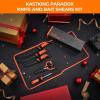 imageKastKing Paradox Fishing Tool Complete Fish Clean ampamp Prep Set 9quot Fillet Knife 9quot MultiPurpose Bait Shears and 12quot Honing Rod Durable Stainless Steel with NonSlip Handles and Custom SheathsDCombo Kit