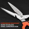 imageKastKing Paradox Fishing Tools Set Stainless Steel 9quot Bait Shears 75quot Angled Nose Pliers ampamp 9quot Fillet Knife with NonSlip Grips and Protective Sheaths