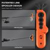 imageKastKing Radius KutR Fishing Line Spooler Line Gobbler Line Stripper ampamp 7quot Cutthroat Pliers Combo MultiFunctional Fishing Tool Combo Corrosion Resistant  for Freshwater ampamp Saltwater AnglingOrange