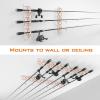 imageKastKing SafeGuard Fishing Rod Holder for Garage Wall or Ceiling Mounted Fishing Rod Rack Storage Organizer Fishing Pole Holder Holds 6 Rods or Combos in Less Than 18 InchesWhite  1 Packstore 6 fishing rods or combos