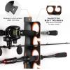 imageKastKing SafeGuard Fishing Rod Holder for Garage Wall or Ceiling Mounted Fishing Rod Rack Storage Organizer Fishing Pole Holder Holds 6 Rods or Combos in Less Than 18 InchesBlack  1 Packstore 6 fishing rods or combos