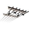 imageKastKing SafeGuard Fishing Rod Holder for Garage Wall or Ceiling Mounted Fishing Rod Rack Storage Organizer Fishing Pole Holder Holds 6 Rods or Combos in Less Than 18 InchesBlack  2 Packstore 12 fishing rods or combos