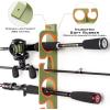 imageKastKing SafeGuard Fishing Rod Holder for Garage Wall or Ceiling Mounted Fishing Rod Rack Storage Organizer Fishing Pole Holder Holds 6 Rods or Combos in Less Than 18 InchesGreen  1 Packstore 6 fishing rods or combos