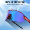 imageKastKing Skinner Polarized Large Sport Sunglasses for Men and Women UV Protection Outdoor Fishing GlassesRed Frame icy White Mirror