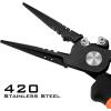 imageKastKing Speed Demon Pro Fishing Pliers 420 Stainless Steel Fishing Tools Saltwater Resistant Fishing Gear Tungsten Carbide Cutters Corrosion Resistant Coating SuperPolymer Grip HandlesC 75 Straight Nose