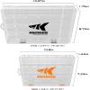 imageKastKing Tackle Boxes Plastic Box Plastic Storage Organizer Box with Removable Dividers  Fishing Tackle Storage  Box Organizer  2 Packs 4 Packs Tackle Trays  Parts BoxTwo 3700 Tray Size 14x875x175