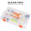 imageKastKing Tackle Boxes Plastic Box Plastic Storage Organizer Box with Removable Dividers  Fishing Tackle Storage  Box Organizer  2 Packs 4 Packs Tackle Trays  Parts BoxTwo 3600 Tray Size 108x725x165