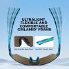 imageKastKing Tarkio Polarized Fishing Sunglasses Large Single PC Lenses Rimless Wrap Design UV400 Protection Sports SunglassesC Gloss Navy Blue Demi Frame  Ice Blue Mirrior