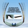 imageKastKing Tarkio Polarized Fishing Sunglasses Large Single PC Lenses Rimless Wrap Design UV400 Protection Sports SunglassesD Gloss Tal Brown  Silver Frame  Chartreuse Mirror
