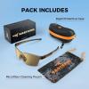 imageKastKing Tarkio Polarized Fishing Sunglasses Large Single PC Lenses Rimless Wrap Design UV400 Protection Sports SunglassesE Gloss Tal Dark Olive Frame  Gold Mirror